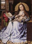 Robert Campin Maria with the child framfor hard Spain oil painting artist